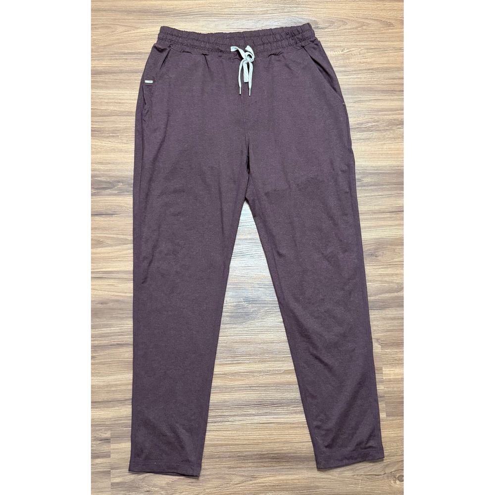 Vuori Ponto Performance Pant Mens Dark Purple Maroon DreamKnit (V418) Sz L
